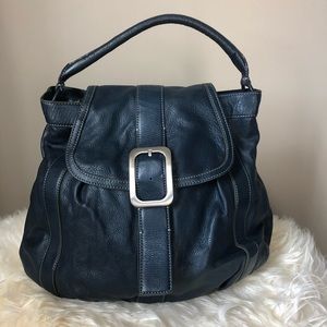 Cole Haan Navy Blue Leather Purse